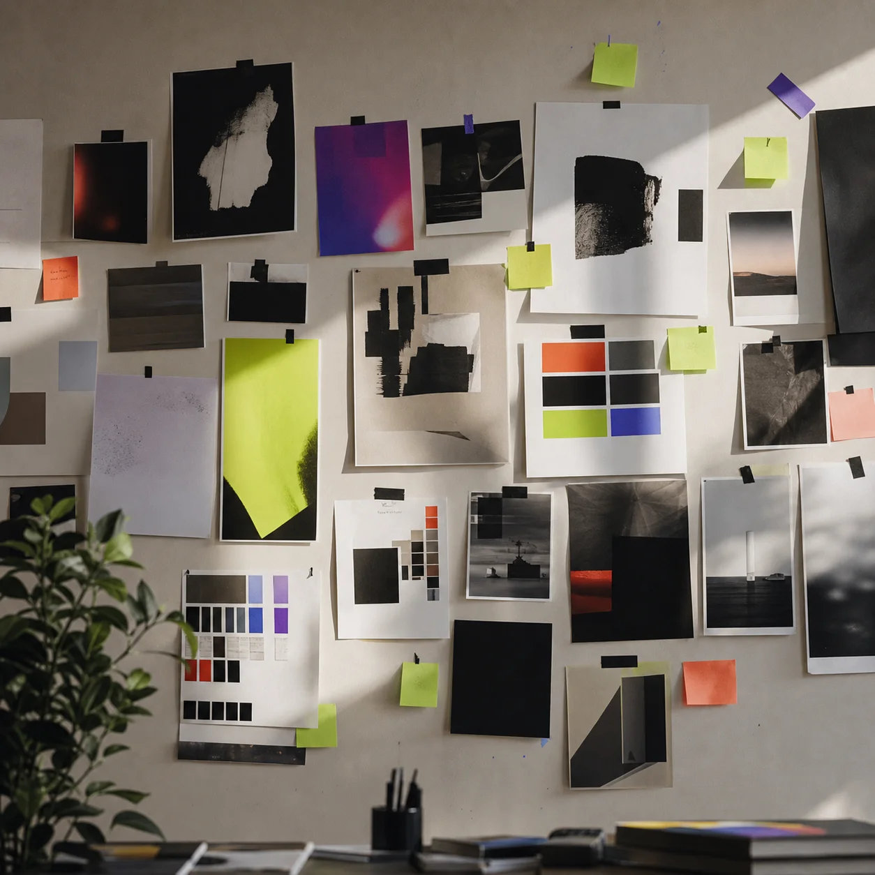 Studio mood wall